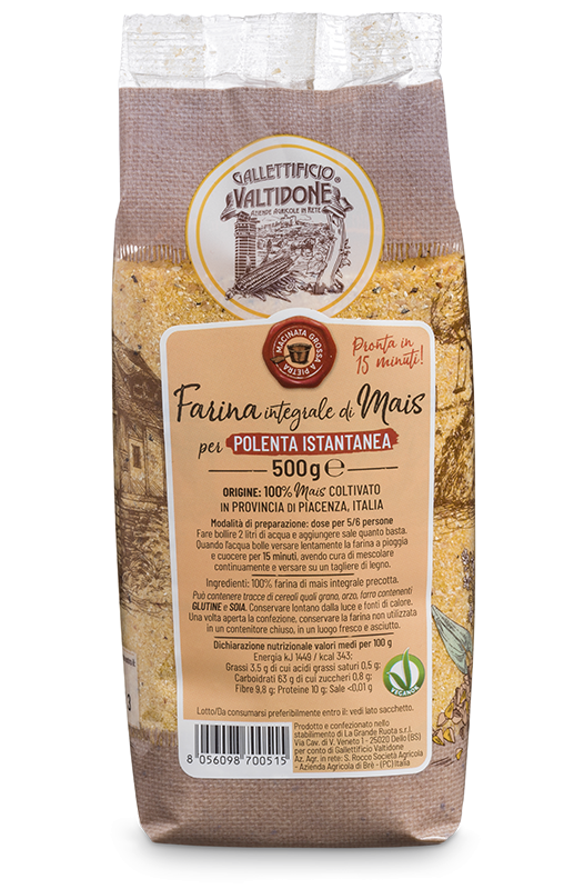 Farina di Mais per polenta istantanea 